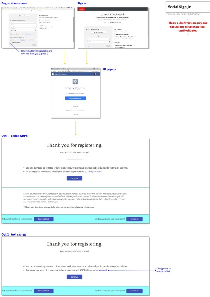 Social Sign In - with GDPR
